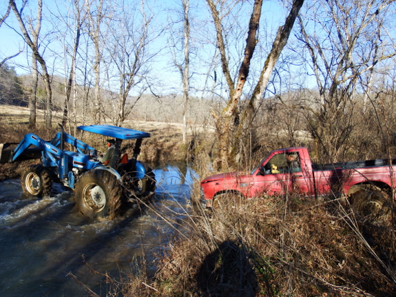 Crossing the creek