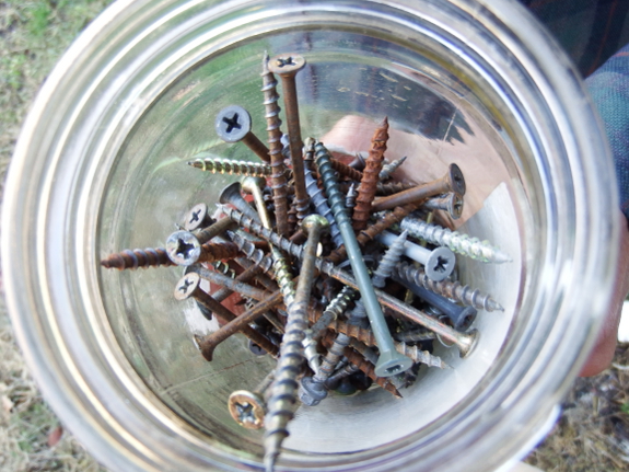 Jar of screws