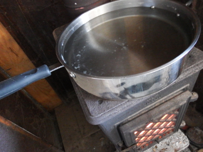 Cooking down maple sap
