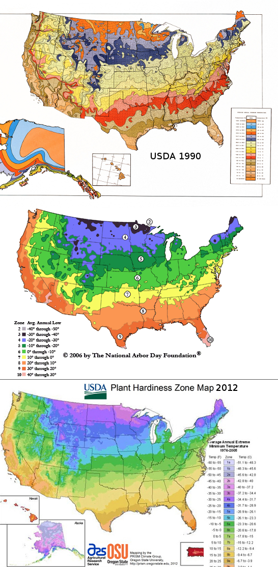 Changing hardiness zones