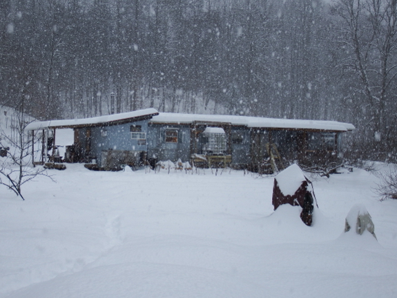 Snowy homestead