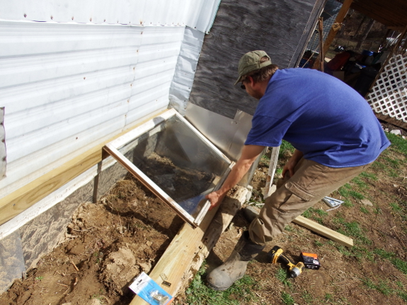 Adding a window to a cold frame