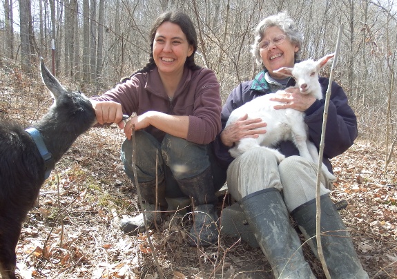 Lambchop and Anna with Mom