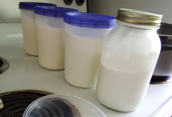 Four days of milk