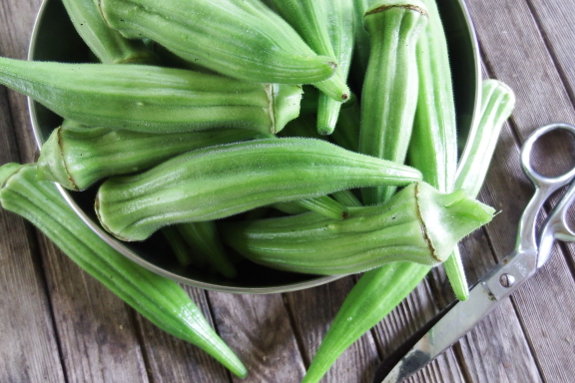 Bowl of okra