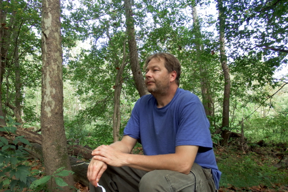 Mark in the woods