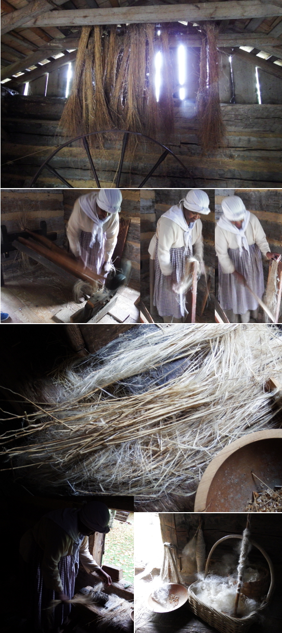 Processing flax