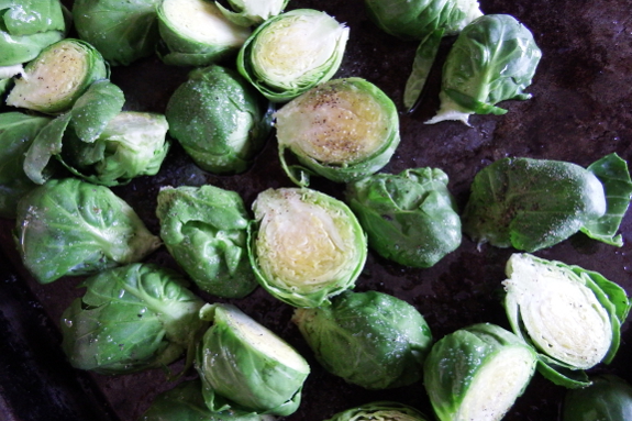 Roasting brussels sprouts