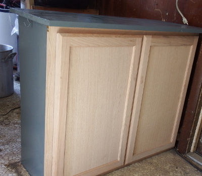 Painting a cabinet