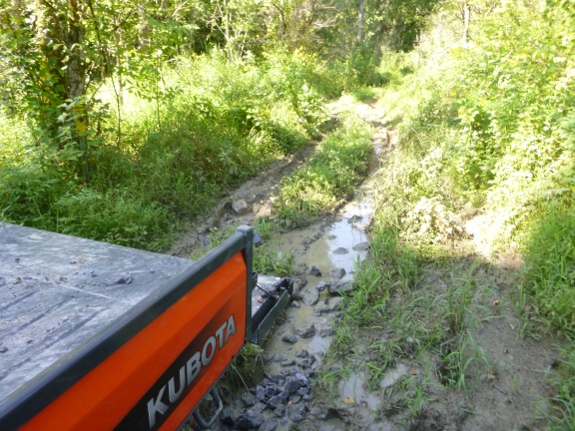 Kubota X900 view from dump.