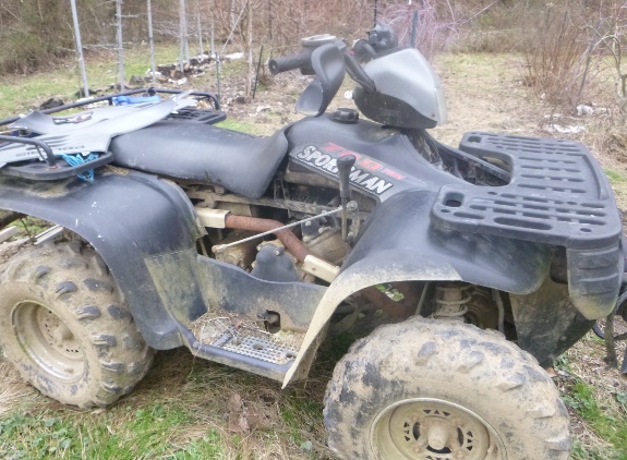 Used and broken ATV needs a new home.