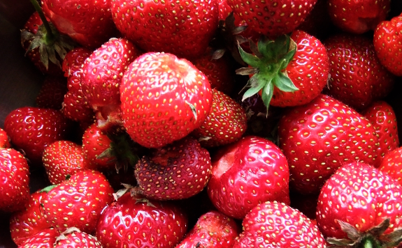 Ripe strawberries