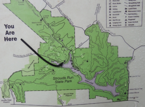 Strouds Run Trail Map Strouds Run Vista Point Trail