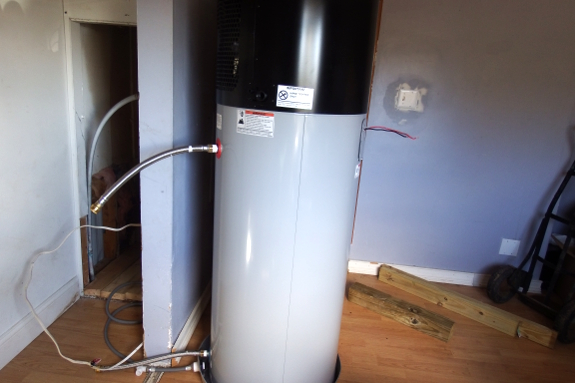 Heat pump water heater location