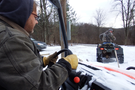 Pulling a UTV with an ATV