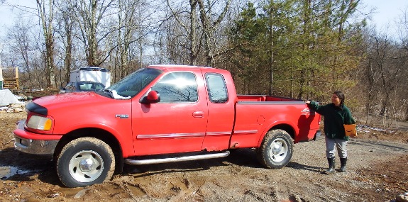 Ford F 150 1997 red.