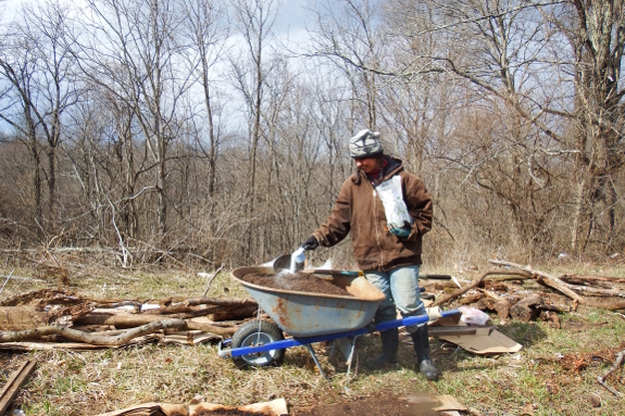 Acidifying compost