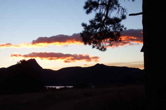 Sunrise over the mountains