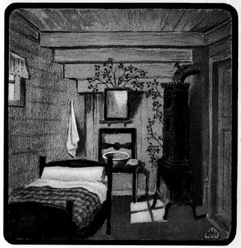 Lisbeth's room under the stairs